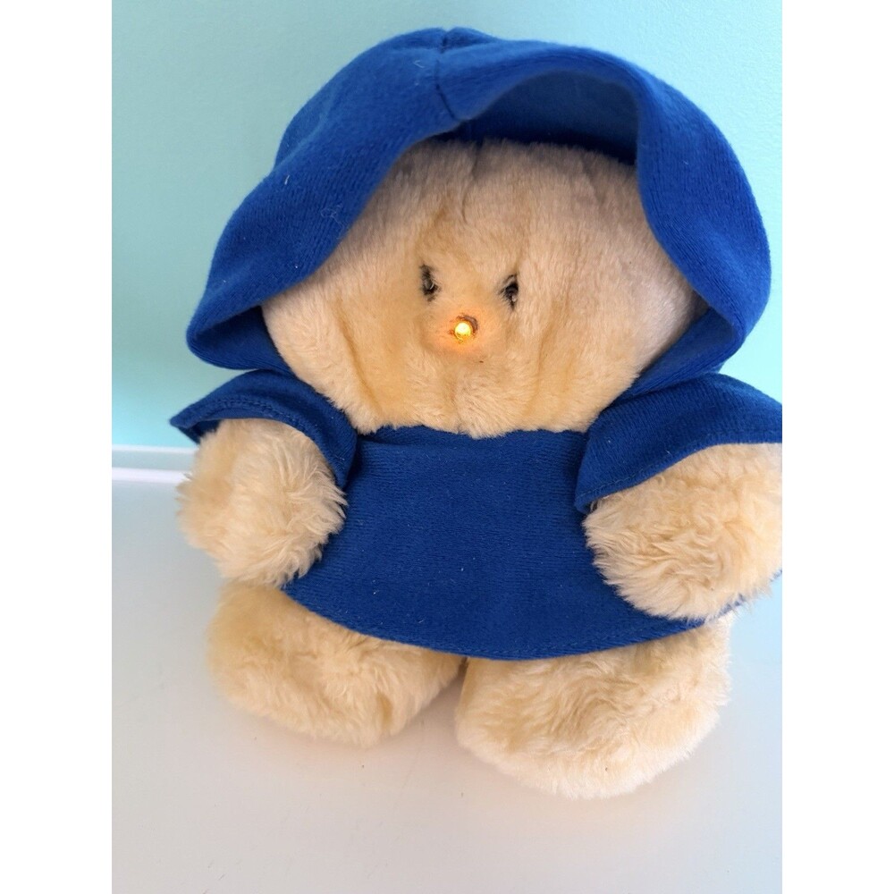 VTG Chubbles Animal Fair Blue Coat 1984/85 Light Activated Works Plush Nostalgia
